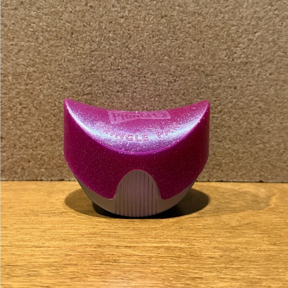 Pringles To Go "Once You Pop, The Fun Won't Stop" Magenta Potato Chip Holder